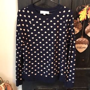 Loft Heart Sweatshirt Size Medium